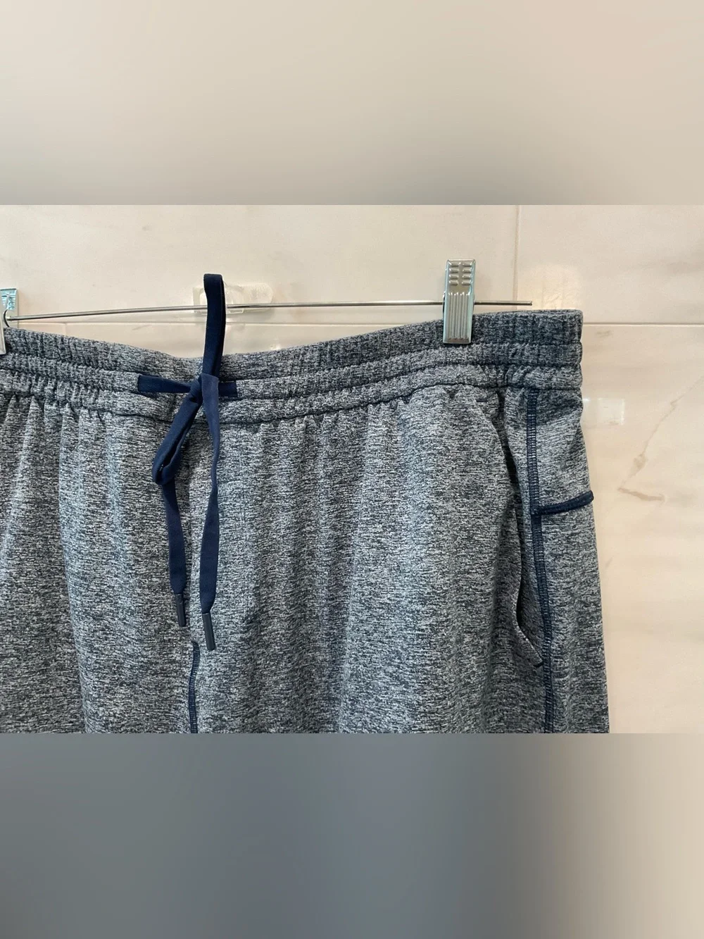 Lululemon Soft Jersey Shorts - 5” - Linerless HEATHER NAVY size XXL T58